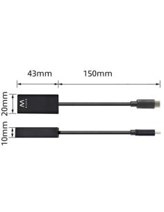 Ewent EW9823 adaptador de cable de vídeo 0,15 m USB Tipo C HDMI tipo A (Estándar) Negro 2