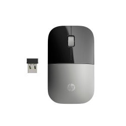 HP X7Q44AA Ratón inalámbrico Z3700 plateado, Ambidextro, Óptico, RF inalámbrico, 1200 DPI, Plata