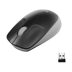 Logitech 910-005906 M190, Ambidextro, Óptico, RF inalámbrico, 1000 DPI, Gris 2