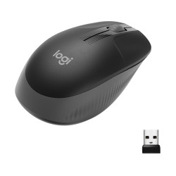 Logitech 910-005905 M190, Ambidextro, Óptico, RF inalámbrico, 1000 DPI, Carbón vegetal 2