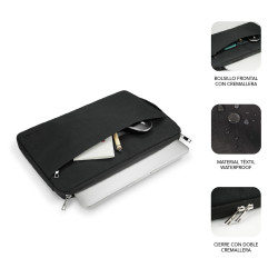 SUBBLIM SUB-LS-0PS0001 Funda Ordenador Urban Laptop Sleeve 13,3-14" Black, Funda, 35,6 cm (14"), 265 g 2