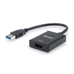 Equip 133385 Adaptador USB 3.0 a HDMI, 3.2 Gen 1 (3.1 Gen 1), USB tipo A, Salida HDMI, 1920 x 1080 Pixeles