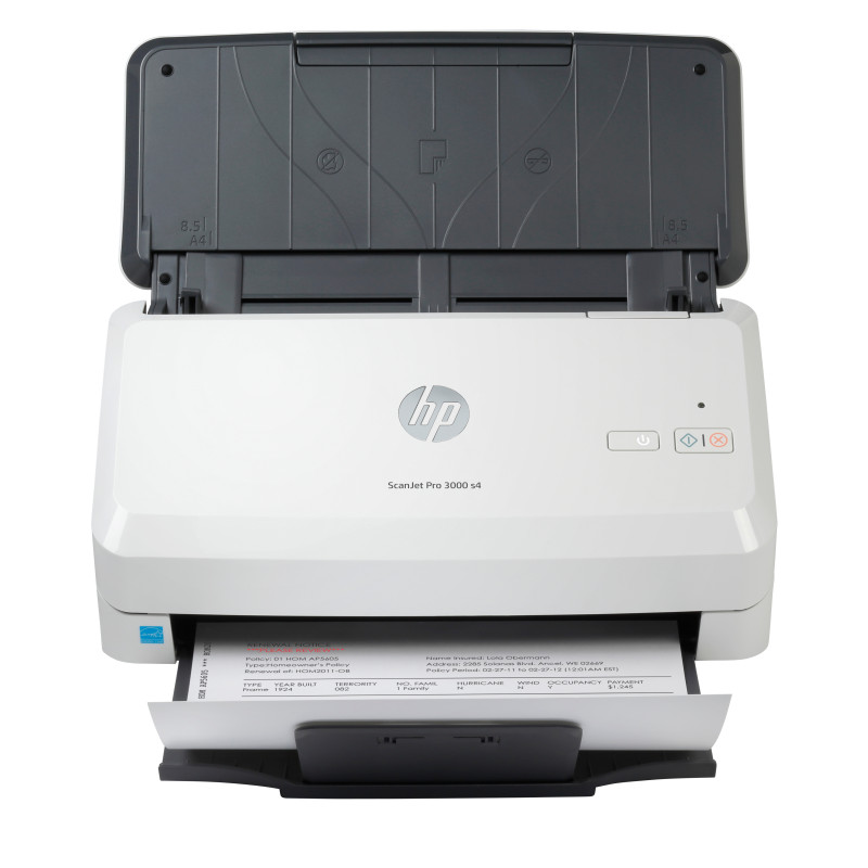 HP 6FW07A ScanJet Pro 3000 s4, 216 x 3100 mm, 600 x 600 DPI, 48 bit, 24 bit, 40 ppm, Escáner alimentado con hojas