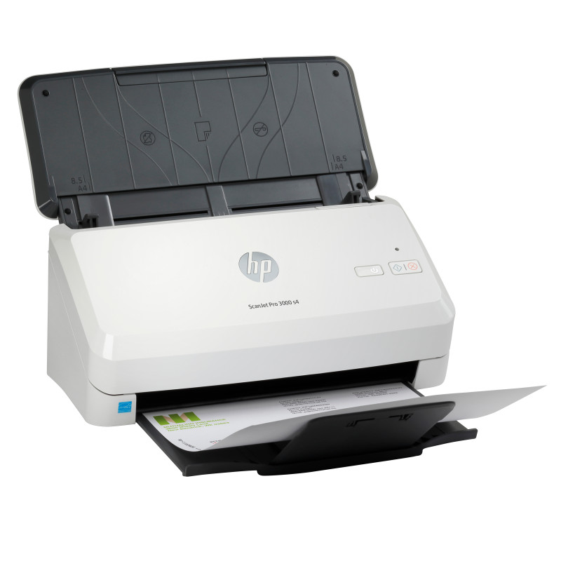 HP 6FW07A ScanJet Pro 3000 s4, 216 x 3100 mm, 600 x 600 DPI, 48 bit, 24 bit, 40 ppm, Escáner alimentado con hojas