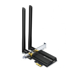 TP-Link ARCHER TX50E Archer TX50E, Inalámbrico, PCI Express, WLAN / Bluetooth, Wi-Fi 6 (802.11ax), 2402 Mbit/s, Negro,