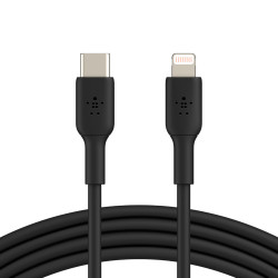 Belkin CAA003BT1MBK CAA003BT1MBK, 1 m, Lightning, USB C, Macho, Macho, Negro