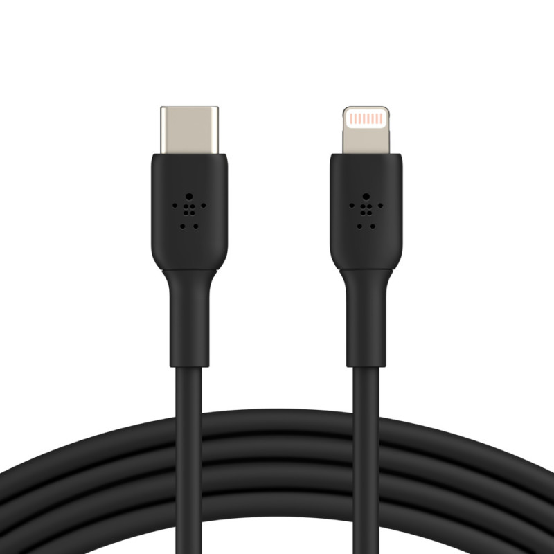 Belkin CAA003BT1MBK CAA003BT1MBK, 1 m, Lightning, USB C, Macho, Macho, Negro