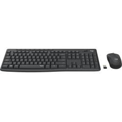 Logitech 920-009798 MK295 Silent, Completo (100%), Alámbrico, RF inalámbrico, QWERTY, Grafito, Ratón incluido 2