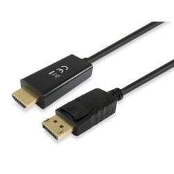 Equip 119390 119390 Cable adaptador de DisplayPort a HDMI, 2,0 m, 2 m, DisplayPort, HDMI, Macho, Macho, Derecho
