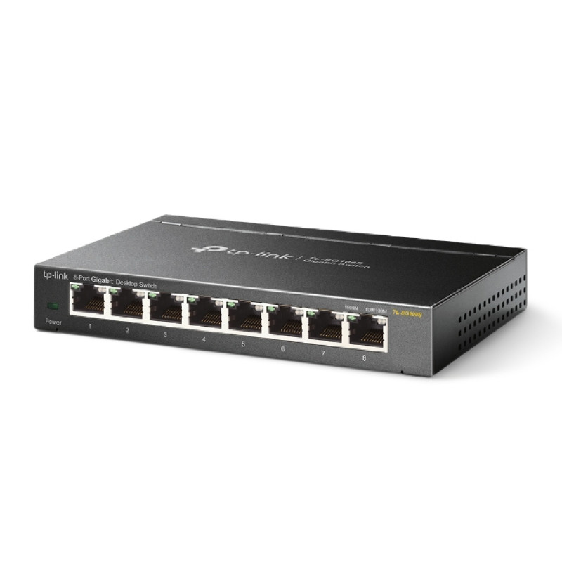 TP-Link TL-SG108S Omada TL-SG108S, No administrado, Gigabit Ethernet (10/100/1000), Bidireccional completo (Full duplex),