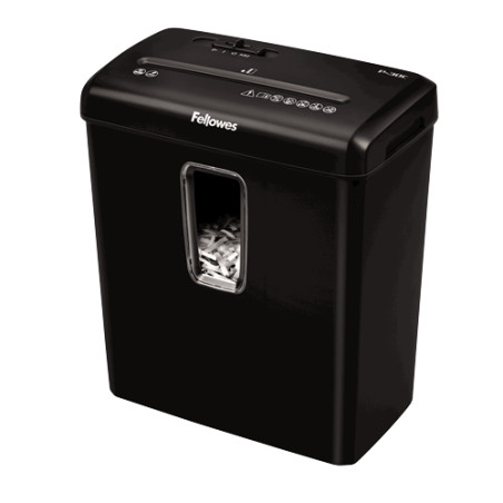 Fellowes 6008101 Powershred P-30C, Corte cruzado, 22 cm, 4 x 34 mm, 15 L, 458 hojas, Botones
