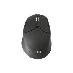 Conceptronic LORCAN02B LORCAN02B Ergo, mano derecha, Óptico, Bluetooth, 1600 DPI, Negro