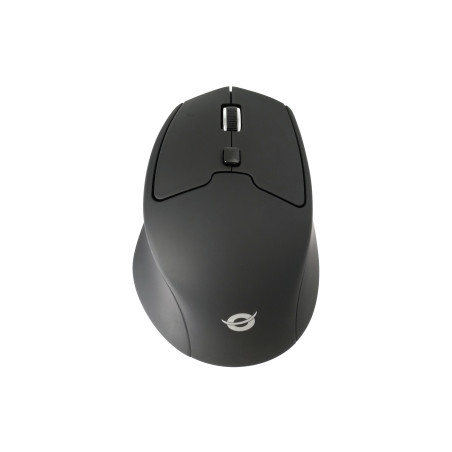Conceptronic LORCAN02B LORCAN02B Ergo, mano derecha, Óptico, Bluetooth, 1600 DPI, Negro