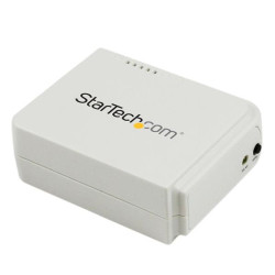 StarTech.com PM1115UWEU Servidor de Impresión Inalámbrico Wireless N y Ethernet de 1 Puerto USB - 802.11 b/g/n, Windows 10,