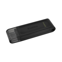 Kingston Technology DT70/64GB DataTraveler 64GB USB-C 3.2 Gen 1 70, 64 GB, USB Tipo C, 3.2 Gen 1 (3.1 Gen 1), Tapa, 7 g, Negro 2