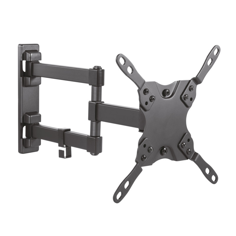 AISENS WT42TSLE-011 WT42TSLE-011, 75 x 75 mm, 200 x 200 mm, -12 - 5°, 180°, Acero, Negro