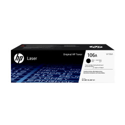 HP W1106A Cartucho de tóner Original Laser 106A negro, 1000 páginas, Negro, 1 pieza(s)