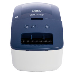 Brother QL-600B QL-600B, DK, Térmica directa, 300 x 600 DPI, 71 mm/s, Alámbrico, Azul, Blanco