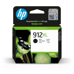 HP 3YL84AE Cartucho de tinta Original 912XL negro de alta capacidad, Alto rendimiento (XL), Negro, Tinta a base de pigmentos,