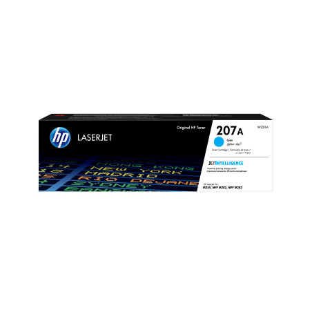 HP W2211A Cartucho de tóner Original 207A LaserJet cian, 1250 páginas, 0 páginas, Cian, 1 pieza(s)