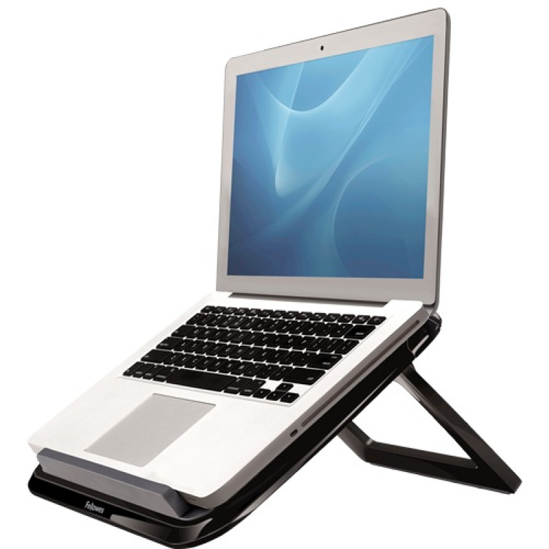 Fellowes 8212001 8212001, Soporte para ordenador portátil, Negro, Gris, Acrilonitrilo butadieno estireno (ABS), 43,2 cm (17"),