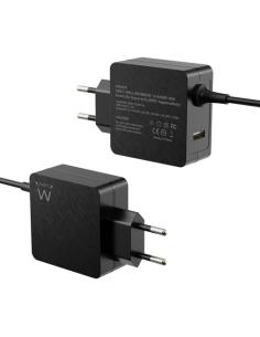Ewent EW3979 cargador de dispositivo móvil Portátil Negro Corriente alterna Carga rápida Interior 2