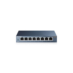 TP-Link TL-SG108 V3 TL-SG108 V3.0, No administrado, Gigabit Ethernet (10/100/1000), Bidireccional completo (Full duplex) 2