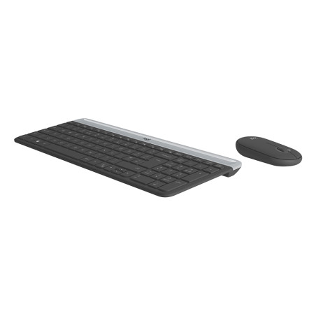 Logitech 920-009198 920-009198, Completo (100%), Inalámbrico, RF inalámbrico, QWERTY, Grafito, Ratón incluido