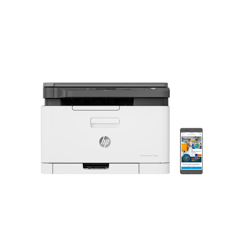 HP 4ZB96A Laser 178nw Inalámbrico Multifunction Color Impresora, Fotocopiadora, escáner; Dúplex, Laser, Color, 600 x 600