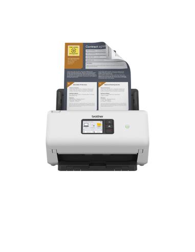 Brother ADS-4550W escaner Escáner con alimentador automático de documentos (ADF) 600 x 600 DPI Negro, Blanco