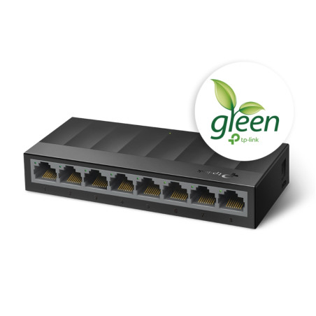 TP-Link LS1008G LS1008G, No administrado, Gigabit Ethernet (10/100/1000), Montaje de pared