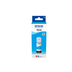 Epson C13T00P240 104 EcoTank Cyan ink bottle, Original, Cian, Epson, EcoTank ET-4700 EcoTank ET-2726 EcoTank ET-2720 EcoTank