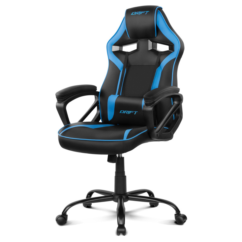 DRIFT DR50BL DR50, Silla para videojuegos de PC, 120 kg, Asiento acolchado tapizado, Respaldo acolchado tapizado, PC, Negro