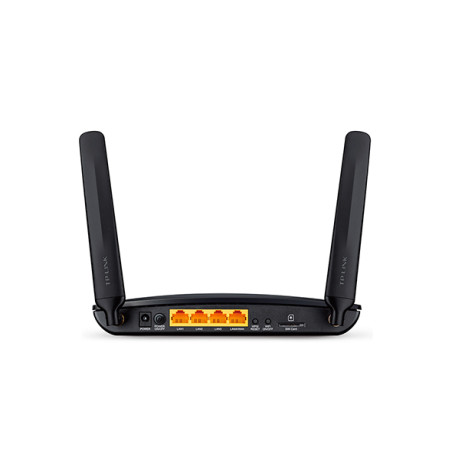 TP-Link TL-MR6400 V4 TL-MR6400, Wi-Fi 4 (802.11n), Banda única (2,4 GHz), Ethernet, 3G, Negro, Router de sobremesa
