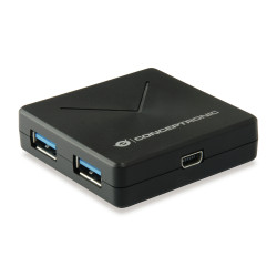 Conceptronic HUBBIES02B HUBBIES02B, USB 3.2 Gen 1 (3.1 Gen 1) Mini-B, USB 3.2 Gen 1 (3.1 Gen 1) Type-A, 5000 Mbit/s, Negro, 0,4