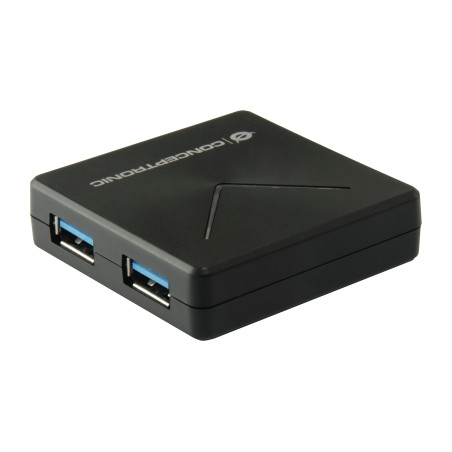 Conceptronic HUBBIES02B HUBBIES02B, USB 3.2 Gen 1 (3.1 Gen 1) Mini-B, USB 3.2 Gen 1 (3.1 Gen 1) Type-A, 5000 Mbit/s, Negro, 0,4