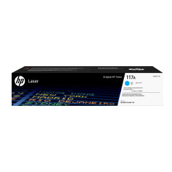 HP W2071A Cartucho de tóner Original Laser 117A cian, 700 páginas, Cian, 1 pieza(s)
