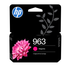 HP 3JA24AE Cartucho de tinta Original 963 magenta, Rendimiento estándar, Magenta, Tinta a base de pigmentos, 10,77 ml, 1