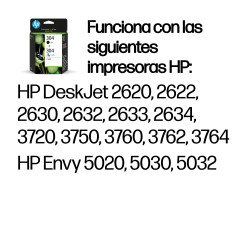 HP 3JB05AE Paquete de 2 cartuchos de tinta Original 304 negro/tricolor, Rendimiento estándar, Negro, Cian, Magenta, Amarillo, 2