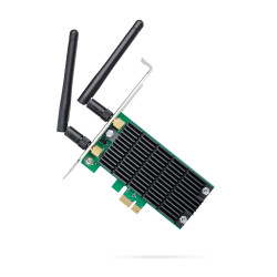 TP-Link ARCHER T4E Archer T4E, Interno, Inalámbrico, PCI Express, WLAN, 867 Mbit/s, Negro, Verde
