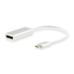 Equip 133458 Adaptador de USB-C a DisplayPort, 4K/60Hz, 4096 x 2160 Pixeles