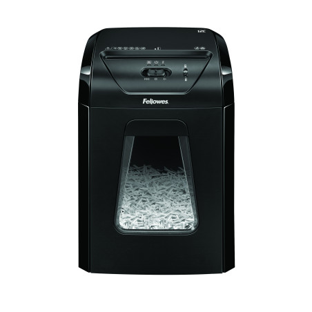 Fellowes 7120101 Powershred 12C, Corte cruzado, 22,5 cm, 4 x 40 mm, 19 L, 255 hojas, 2000 mm/min