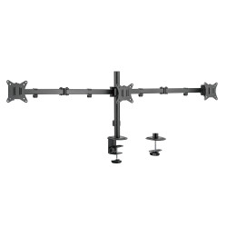 Ewent EW1513 EW1513, Abrazadera/Atornillado, 7 kg, 68,6 cm (27"), 100 x 100 mm, Ajustes de altura, Negro