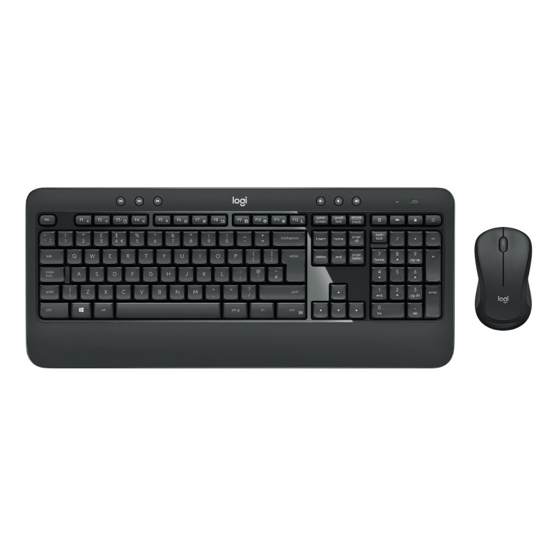 Logitech 920-008680 920-008680, Inalámbrico, RF inalámbrico, Interruptor de membrana, QWERTY, Negro, Ratón incluido