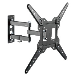 Ewent EW1525 EW1525, 100 x 100 mm, 400 x 400 mm, -10 - 3°, -90 - 90°, Acero, Negro