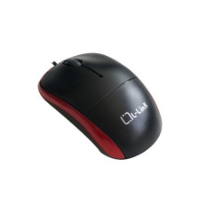 L-Link LL-2080-R LL-2080-R, Ambidextro, Óptico, USB tipo A, Negro, Rojo