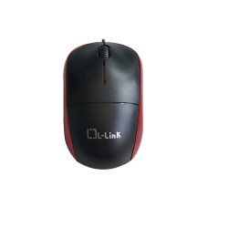 L-Link LL-2080-R LL-2080-R, Ambidextro, Óptico, USB tipo A, Negro, Rojo 2
