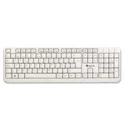 NGS SPIKE Spike, Completo (100%), Alámbrico, USB, Interruptor de membrana, QWERTY, Blanco