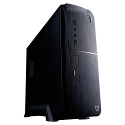 Hiditec CHA010020 SLM20 PRO, Torre, PC, Negro, ITX, micro ATX, Acrilonitrilo butadieno estireno (ABS), SECC, Hogar / Oficina