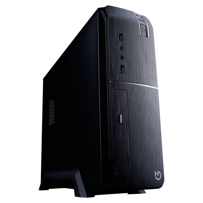Hiditec CHA010020 SLM20 PRO, Torre, PC, Negro, ITX, micro ATX, Acrilonitrilo butadieno estireno (ABS), SECC, Hogar / Oficina